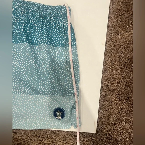 Chubbies The Whale Shark 5.5" Stretch Swim Trunks Shorts Zipper Pocket Mens L - Picture 8 of 8